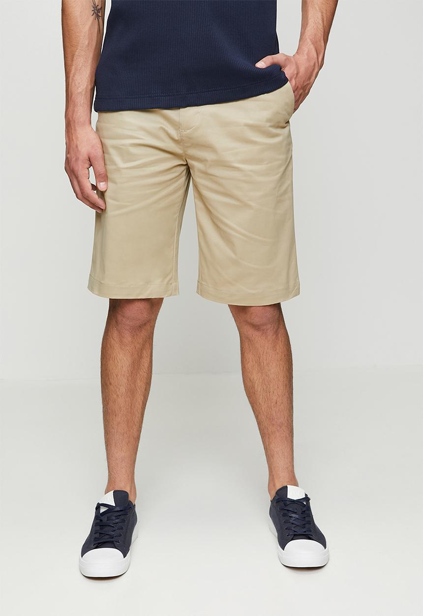 POLO - MENS ESSENTIAL COTTON CHINO SHORTS - Beige