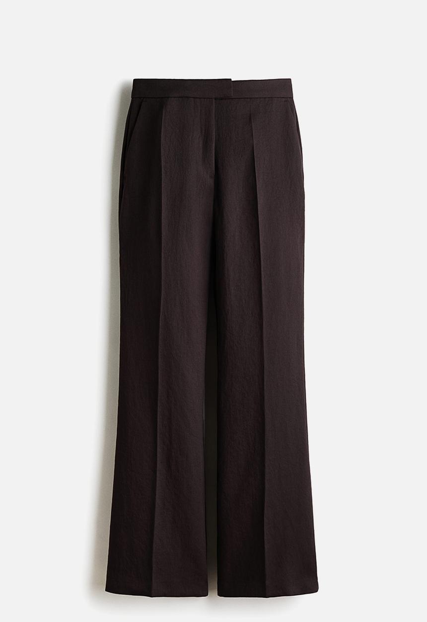 H&M - Bootcut tailored trousers - dark brown