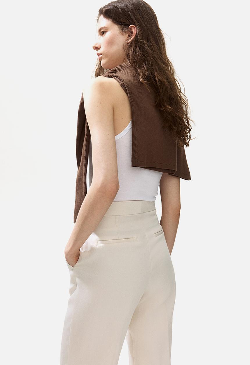 H&M - Bootcut tailored trousers - light beige