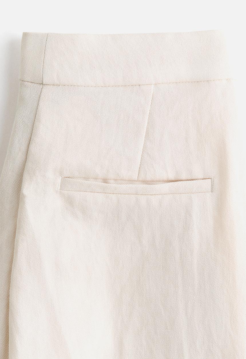 H&M - Bootcut tailored trousers - light beige