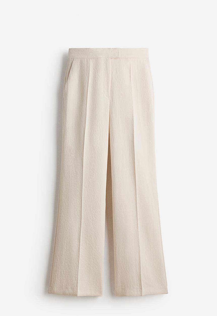 H&M - Bootcut tailored trousers - light beige