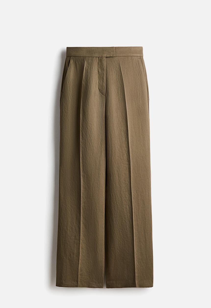 H&M - Bootcut tailored trousers - khaki green