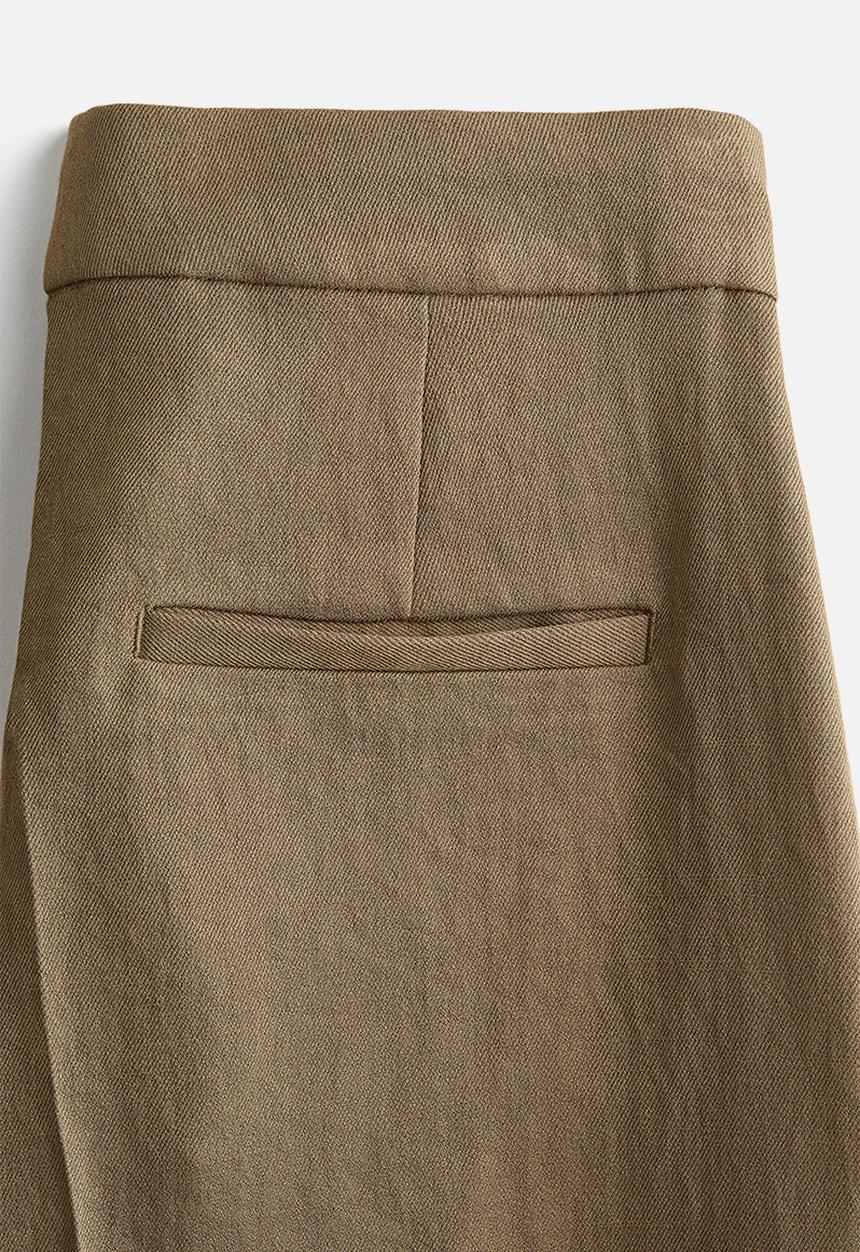 H&M - Bootcut tailored trousers - khaki green