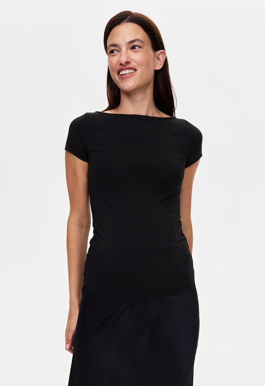 H&M - Mama boat-neck top - black
