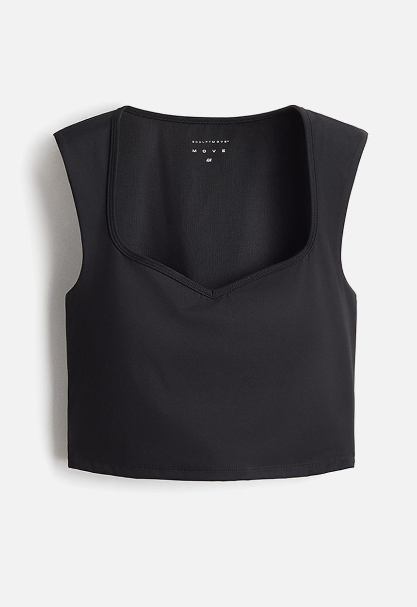 H&M - Sports vest top with sculptmove. - black