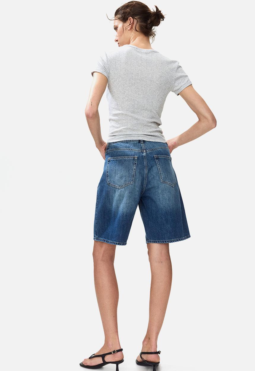 H&M - Denim bermuda shorts - denim blue