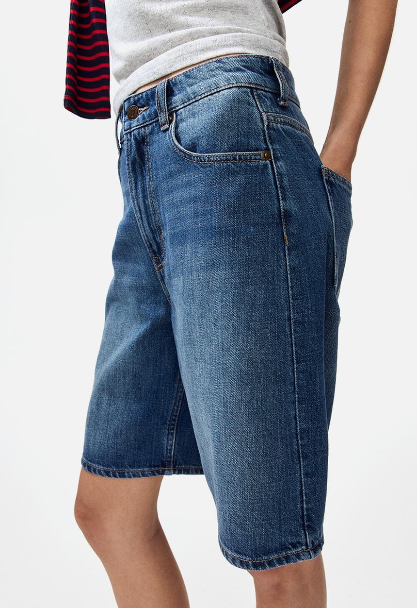 H&M - Denim bermuda shorts - denim blue
