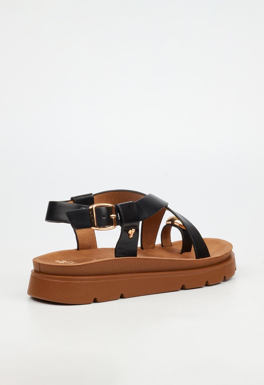 Butterfly Feet - Nolah 2 toe post sandal - black
