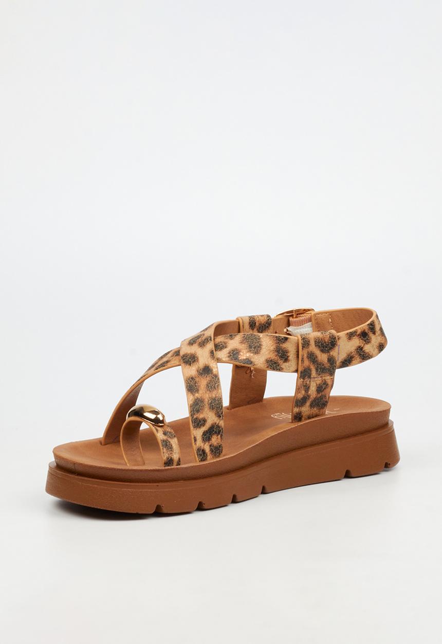 Butterfly Feet - Nolah 2 toe post sandal - leopard
