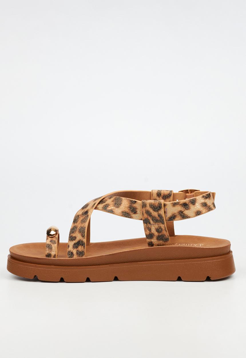 Butterfly Feet - Nolah 2 toe post sandal - leopard