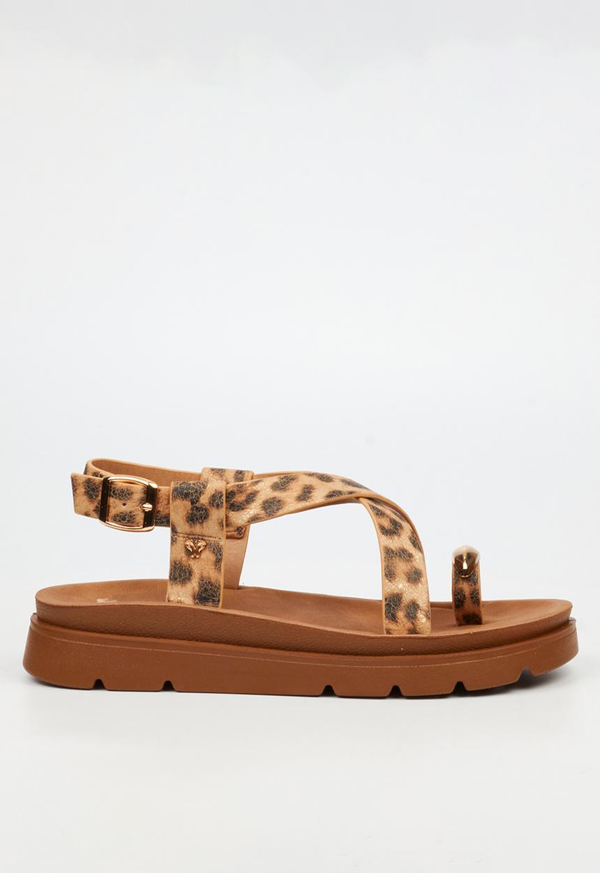 Butterfly Feet - Nolah 2 toe post sandal - leopard