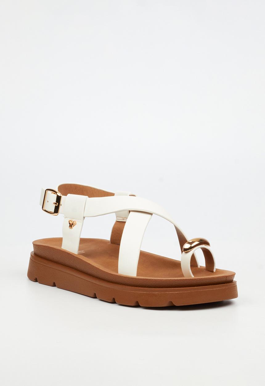 Butterfly Feet - Nolah 2 toe post sandal - white