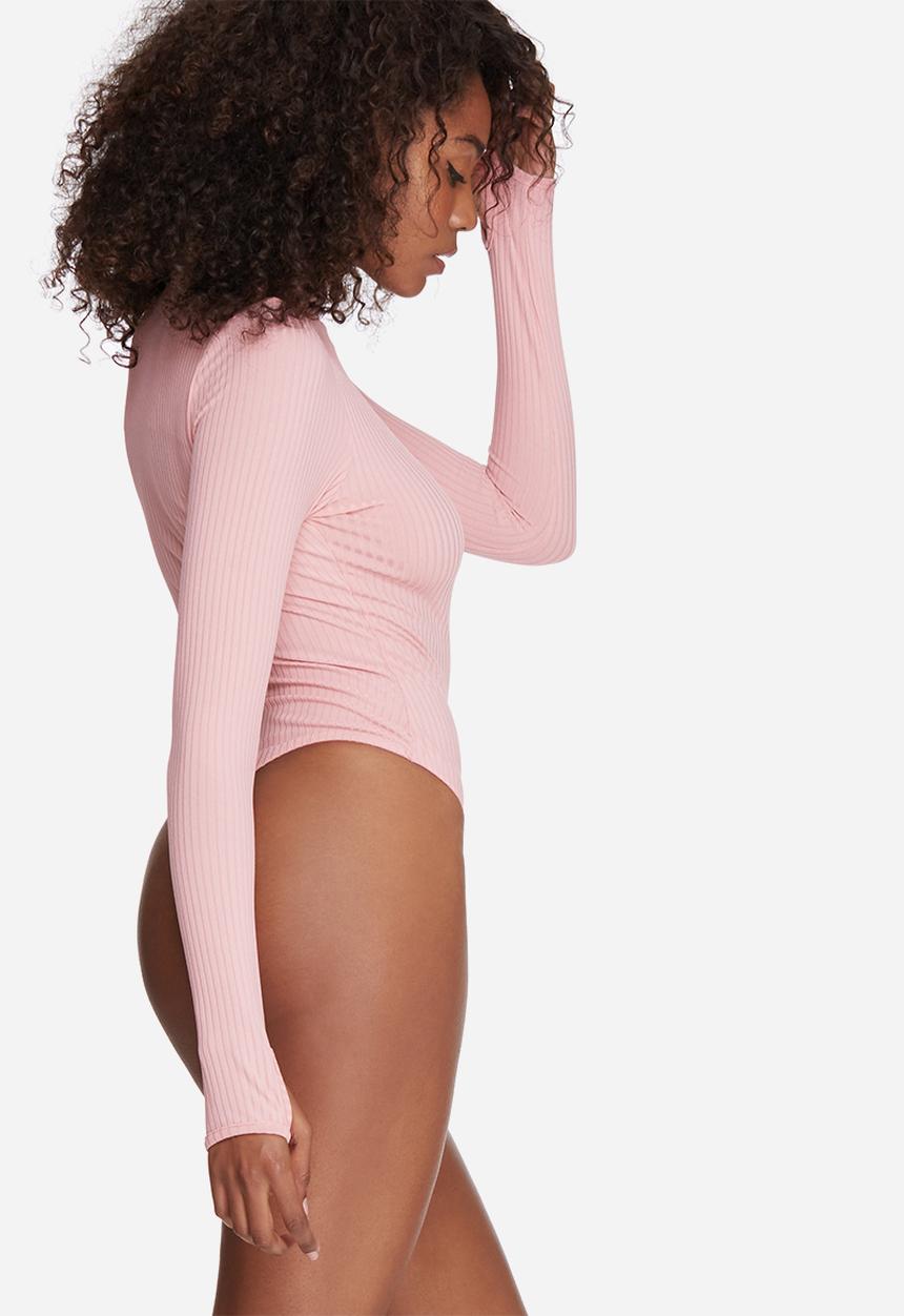 Missguided - High neck jumbo ribbed bodysuit