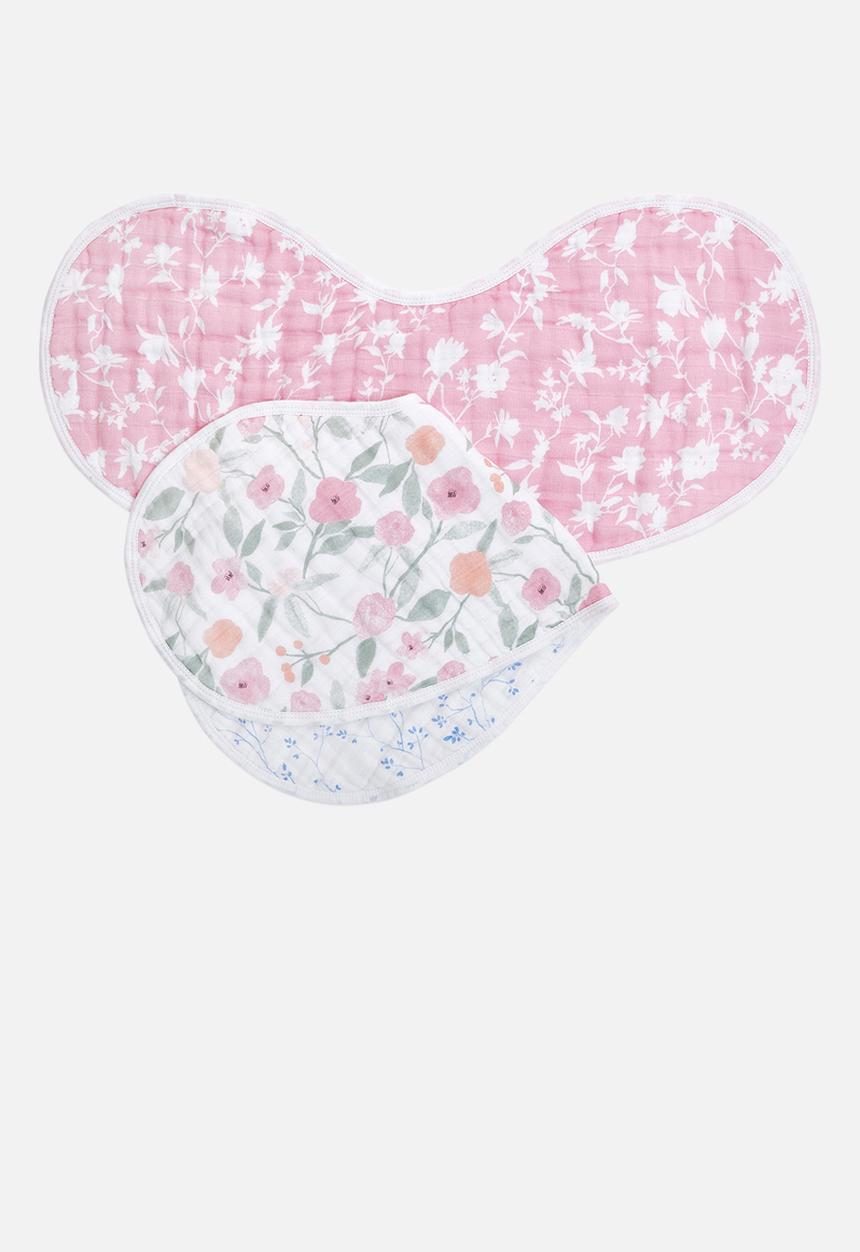 Aden & Anais - Burby Bibs Cotton Muslin 2Pk -  Ma Fleur 2-Pack