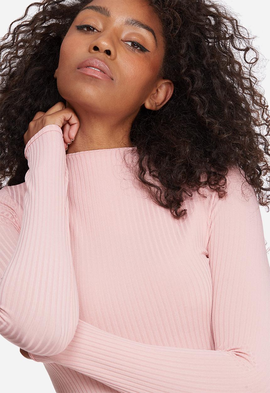 Missguided - High neck jumbo ribbed bodysuit