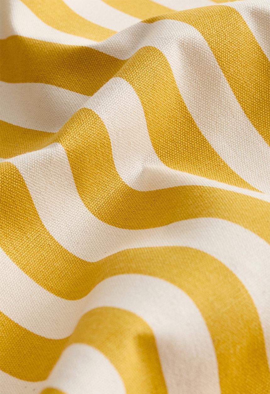 H&M - Outdoor cushion cover - yellow/striped