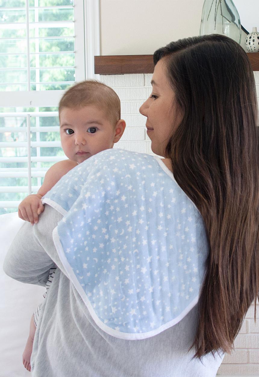 Aden & Anais - Burby Bibs Cotton Muslin 2Pk - Rising Star 2-Pack
