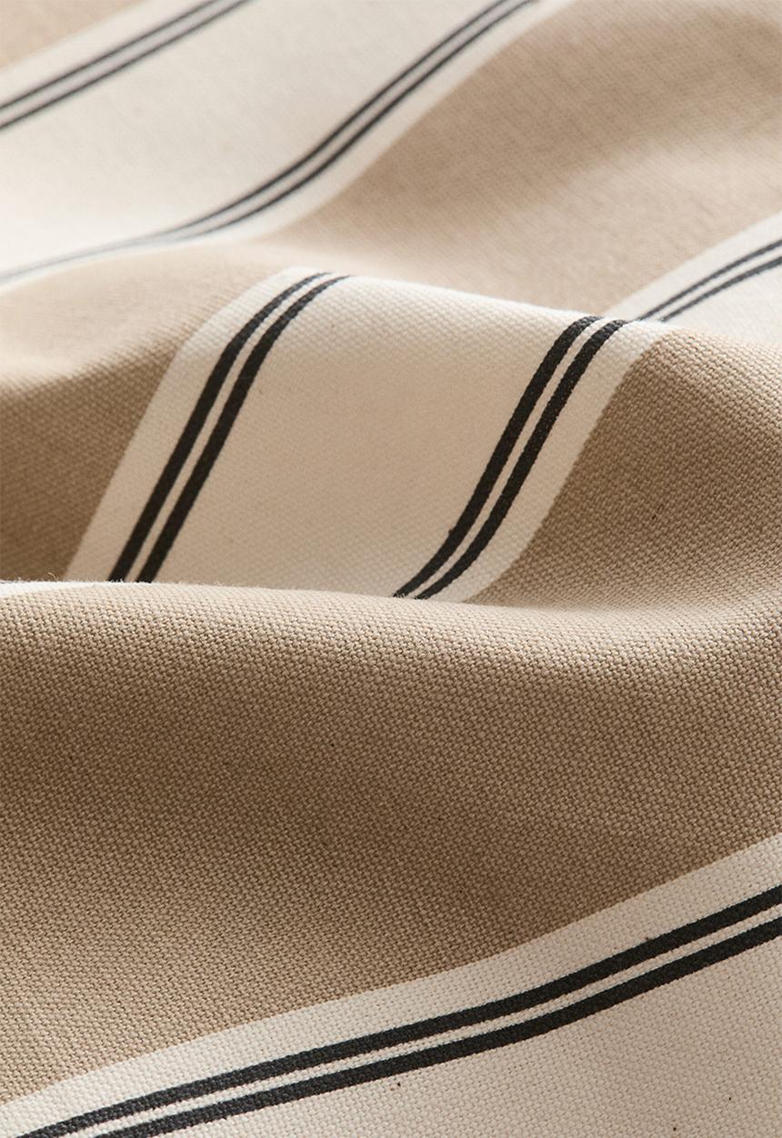 H&M - Outdoor cushion cover - beige/striped
