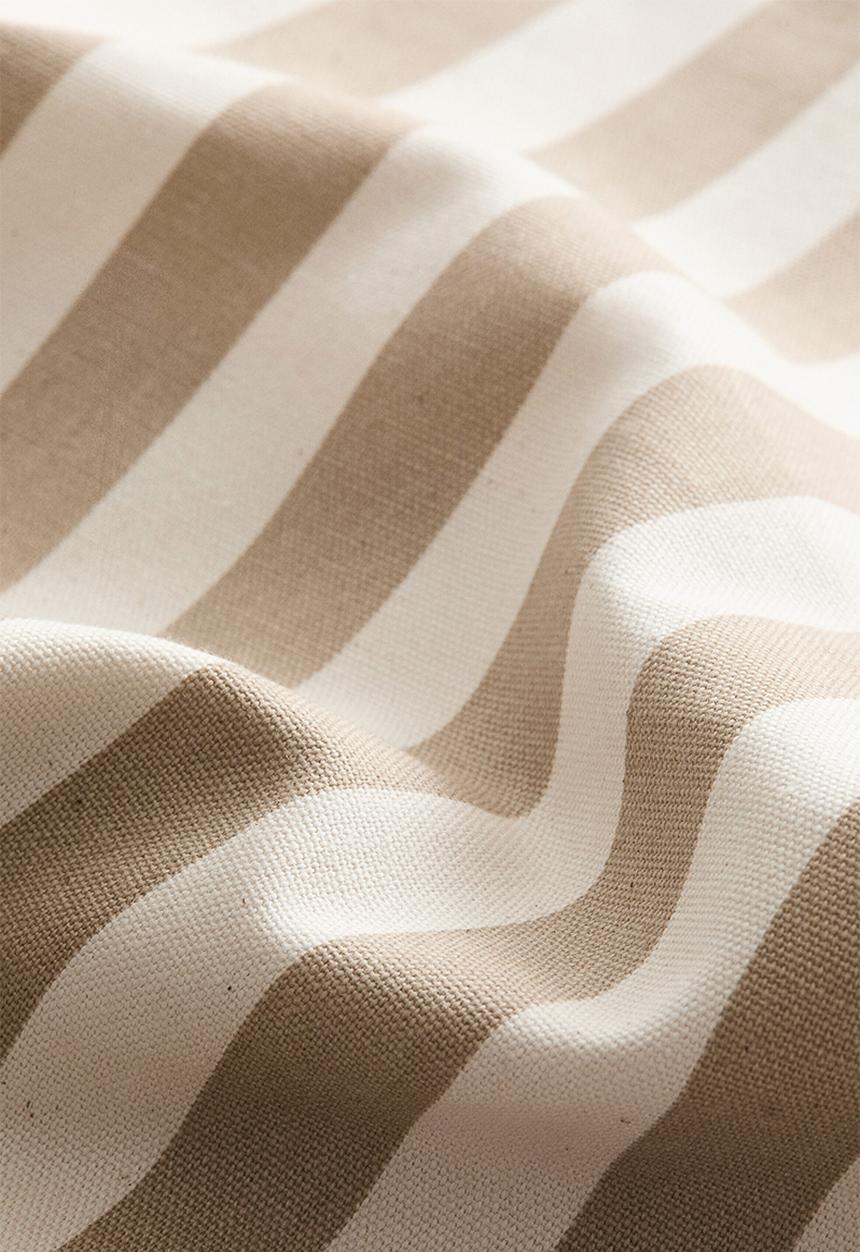 H&M - Outdoor cushion cover - beige/striped