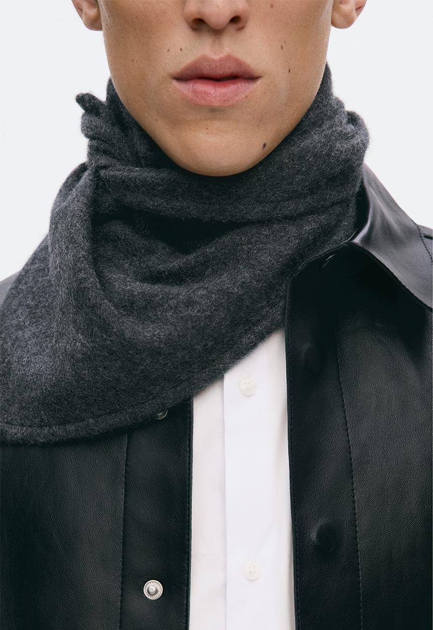 H&M - H&M Atelier: Cashmere scarf - dark grey