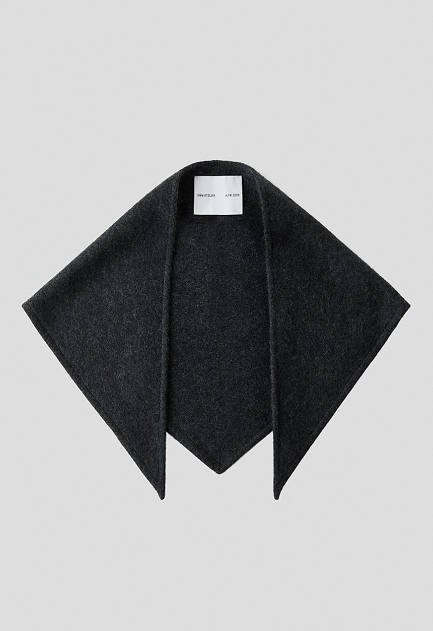 H&M - H&M Atelier: Cashmere scarf - dark grey