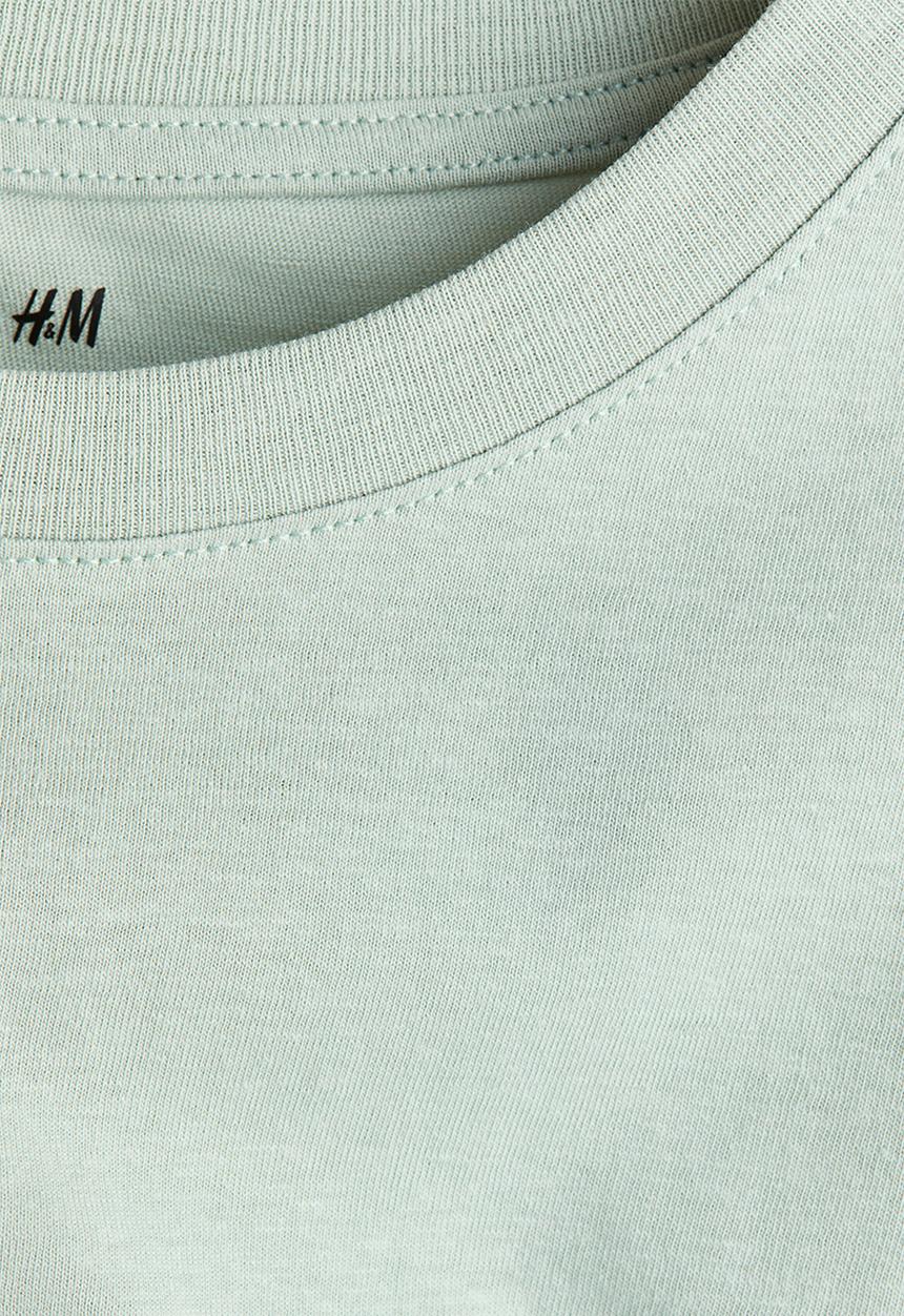 H&M - Cotton t-shirt - light dusty green