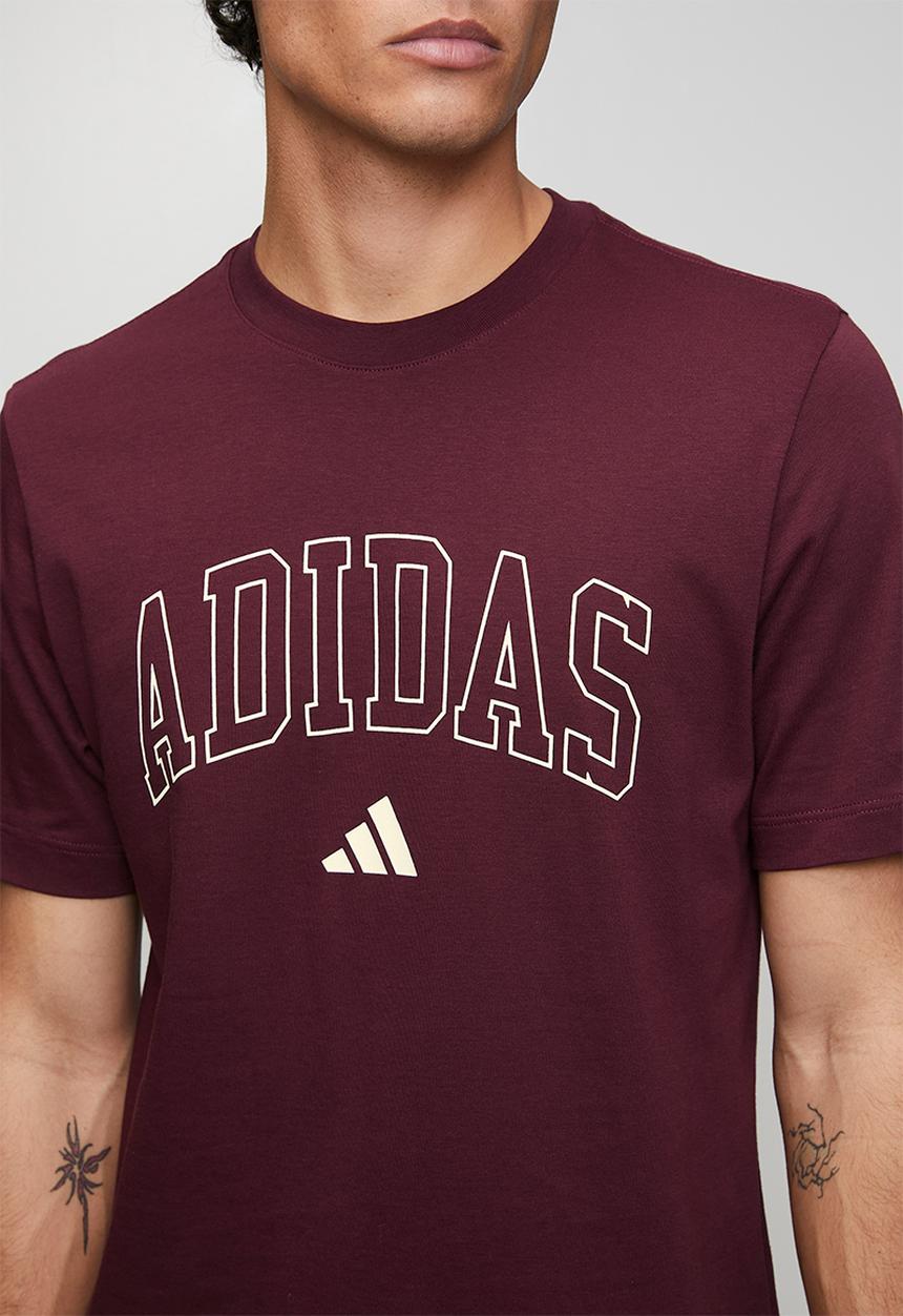adidas Performance - COLLEGIATE Tee  - maroon