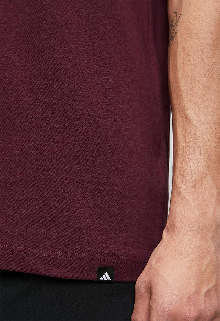 adidas Performance - COLLEGIATE Tee  - maroon