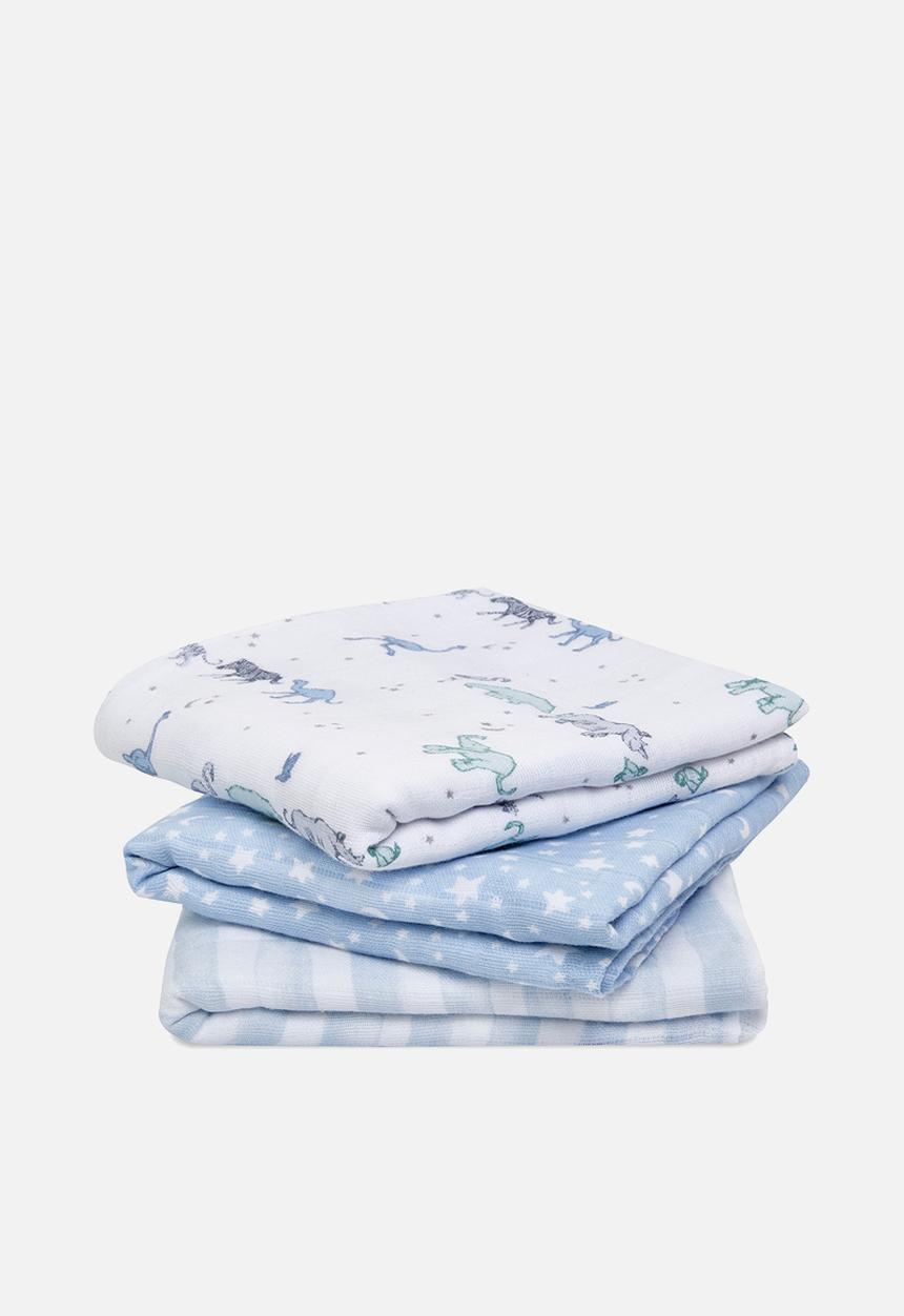 Aden & Anais - Musy Squares Cotton Muslin 3Pk - Rising Star 3-Pack