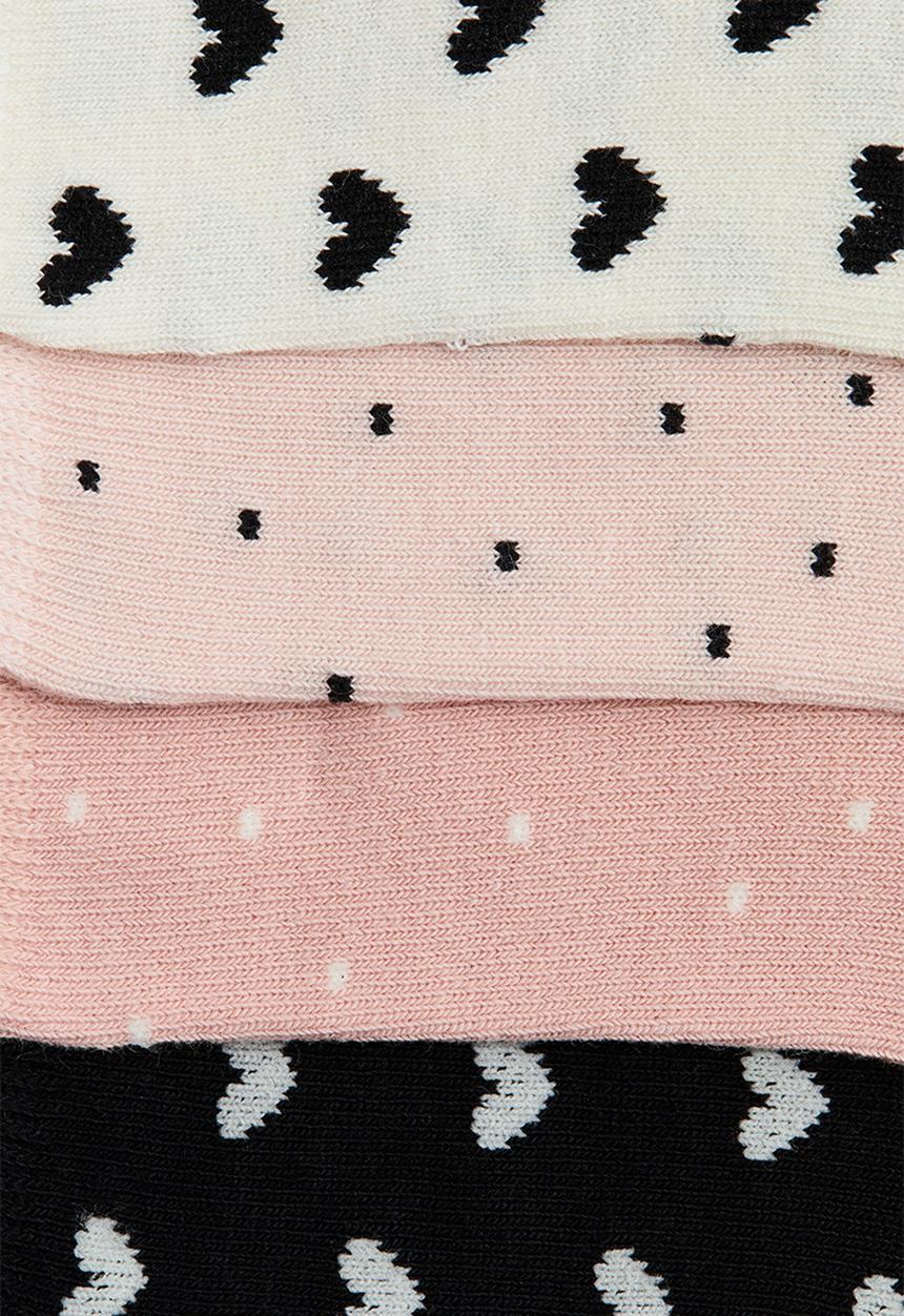 H&M - 10-pack socks - light pink/hearts