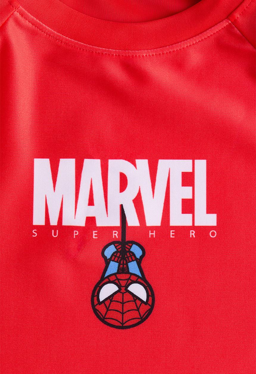 H&M - Upf 50 printed swim top - red/marvel comics