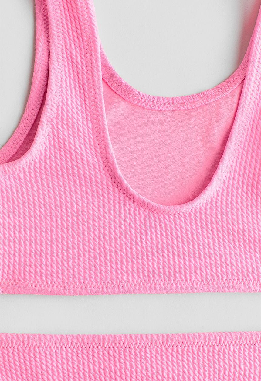 H&M - Textured bikini - pink