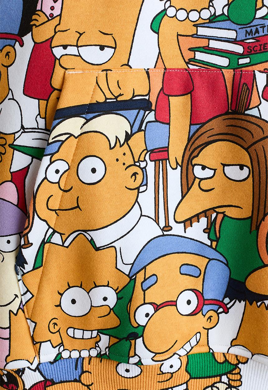 H&M - Printed hoodie - white/the simpsons