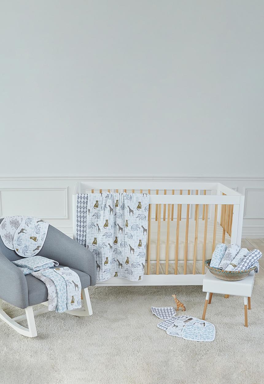 Aden & Anais - Large Swaddles Cotton Muslin 4Pk - Jungle 4-Pack