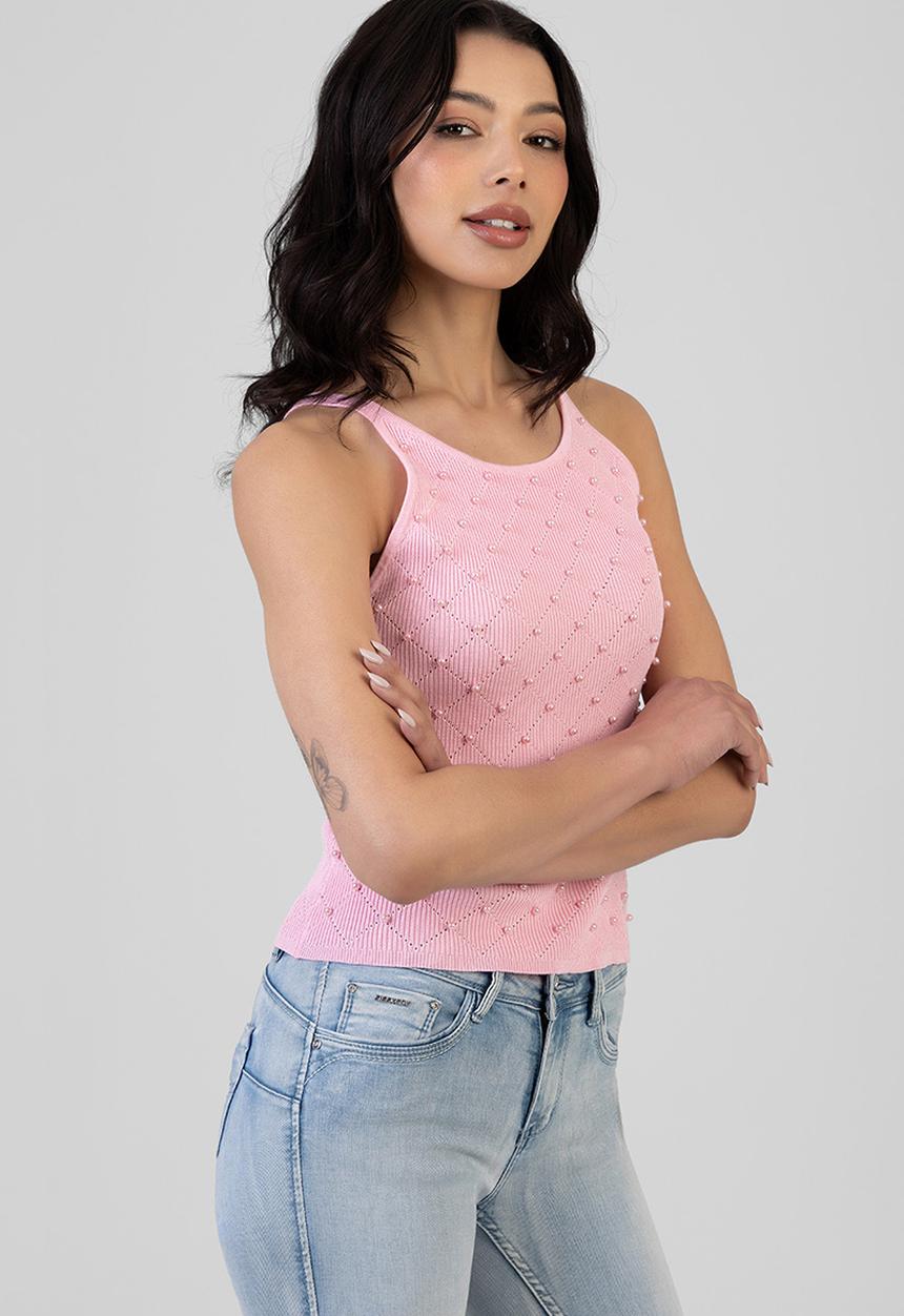 SISSY BOY - Fall Into You Knit Top - Pink