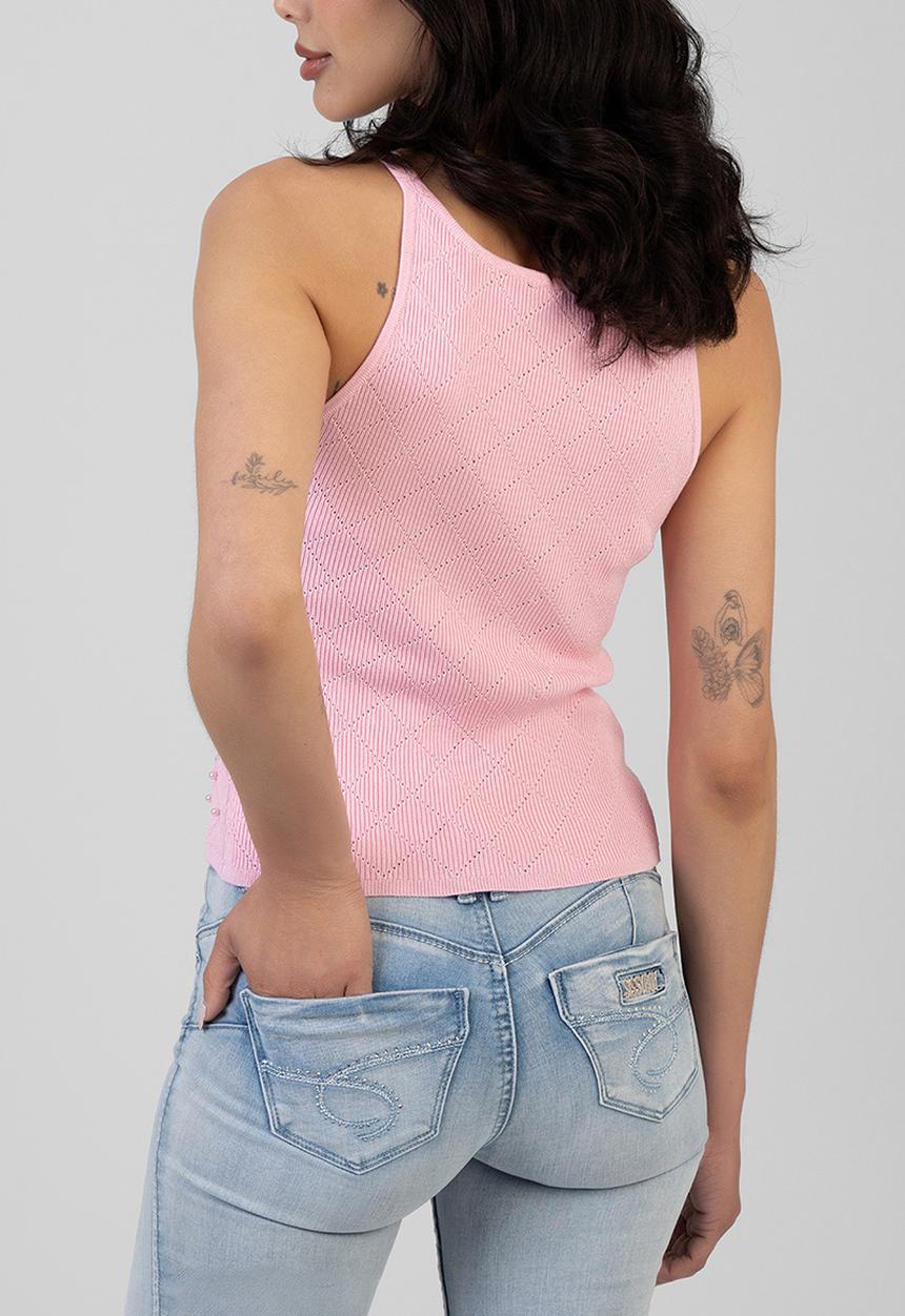 SISSY BOY - Fall Into You Knit Top - Pink