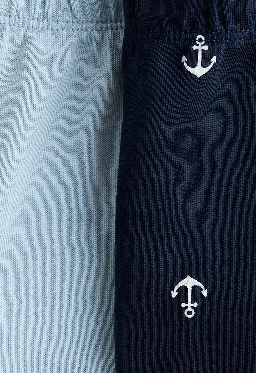 H&M - 2-pack sweatshorts - blue/anchors