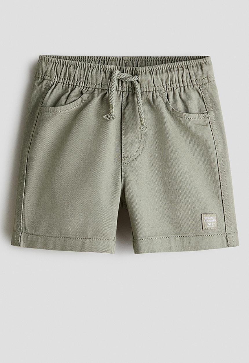 H&M - Twill shorts - light khaki green