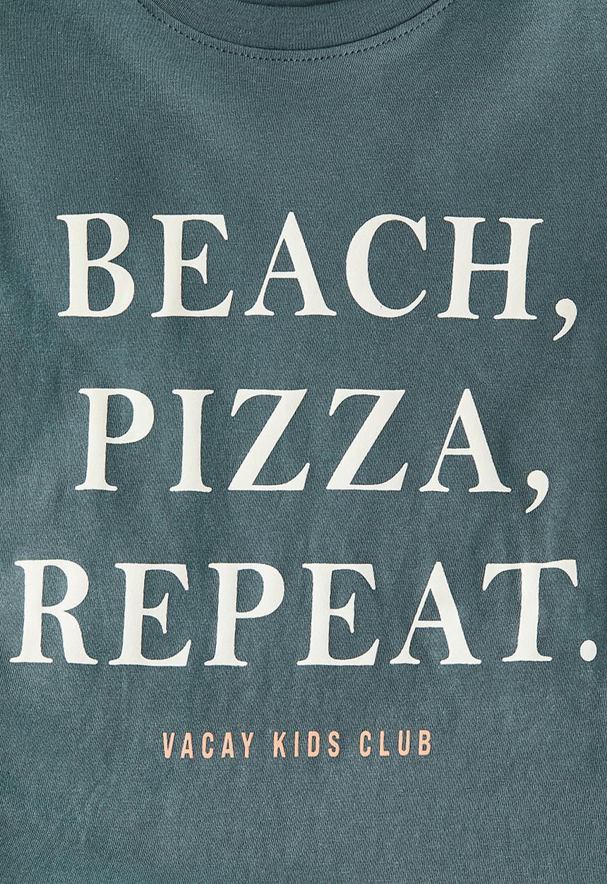 H&M - Printed t-shirt - dark turquoise/beach