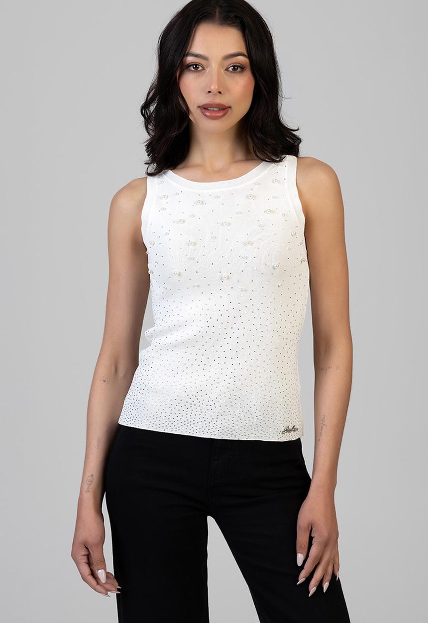 SISSY BOY - Cut Me Loose Knit Top - Off White