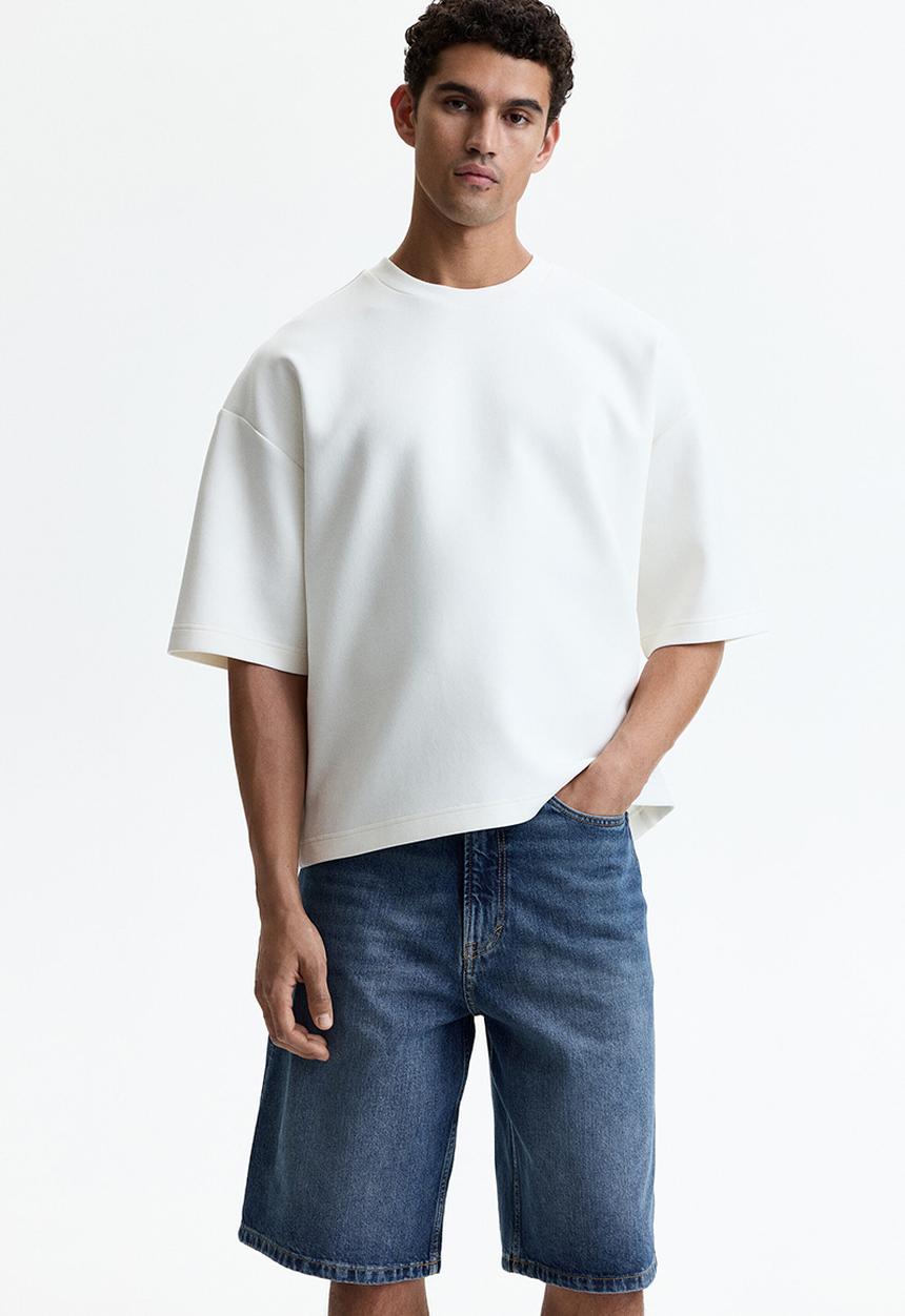 H&M - Baggy denim shorts - denim blue