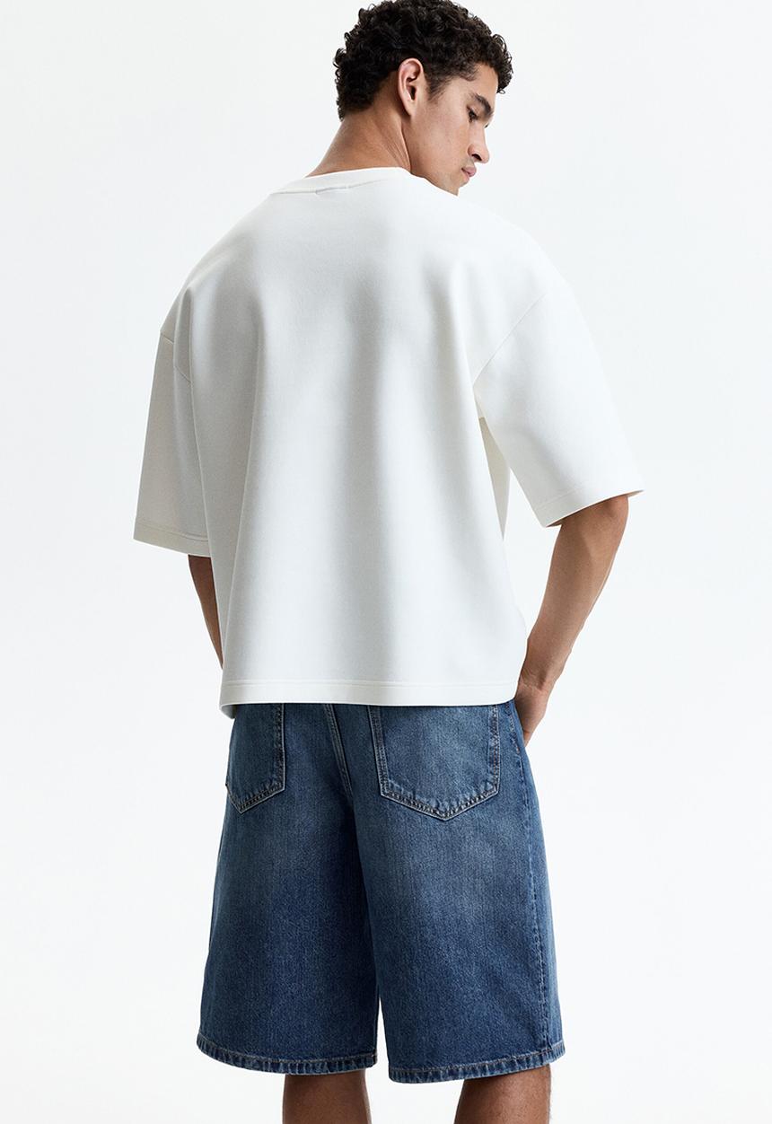 H&M - Baggy denim shorts - denim blue