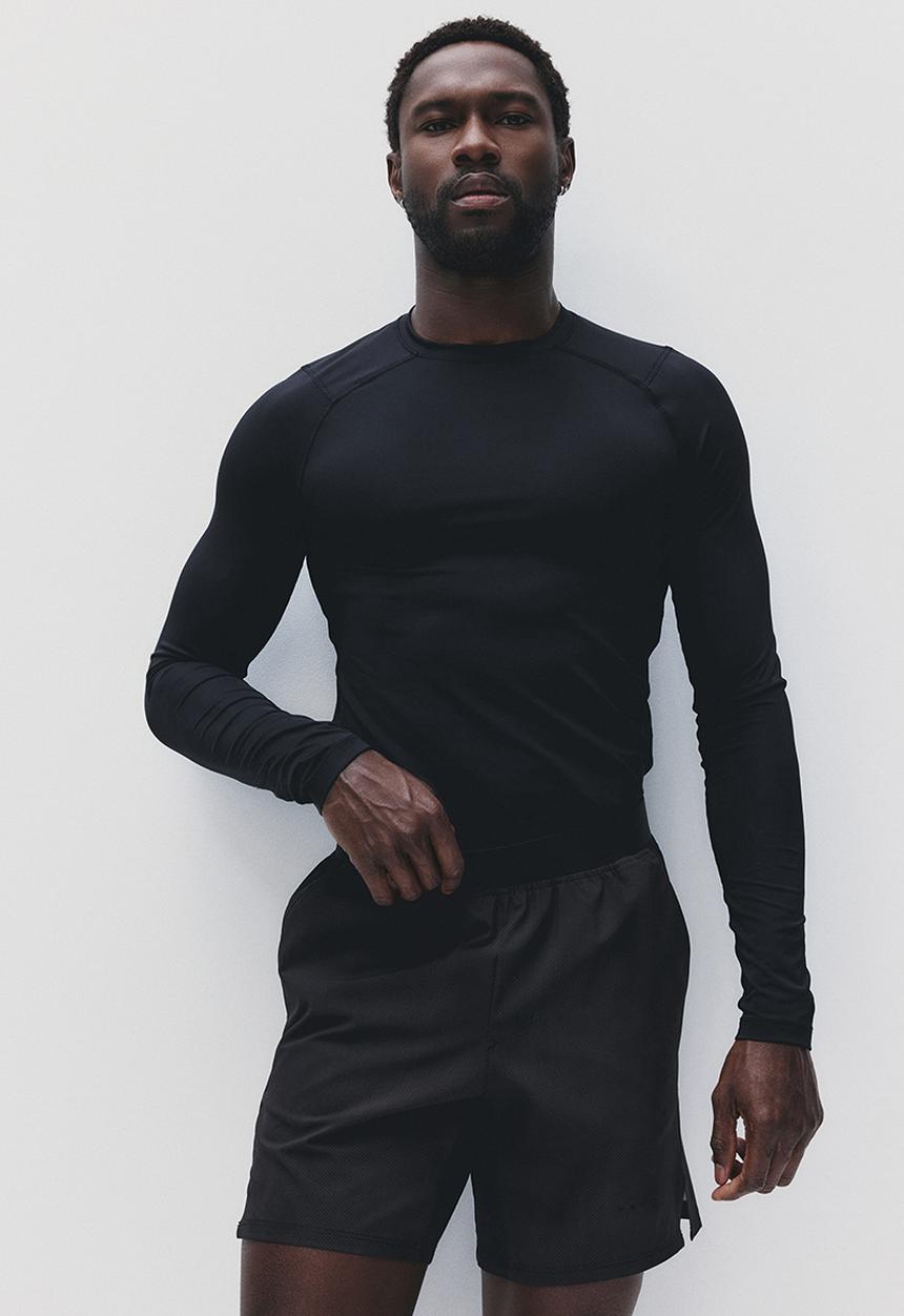 H&M - Mid-length sports shorts with drymove - dark brown