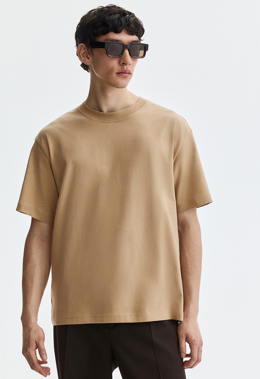 H&M - Relaxed fit T-shirt - beige