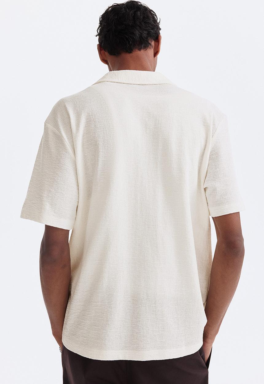 H&M - Regular fit resort shirt - cream