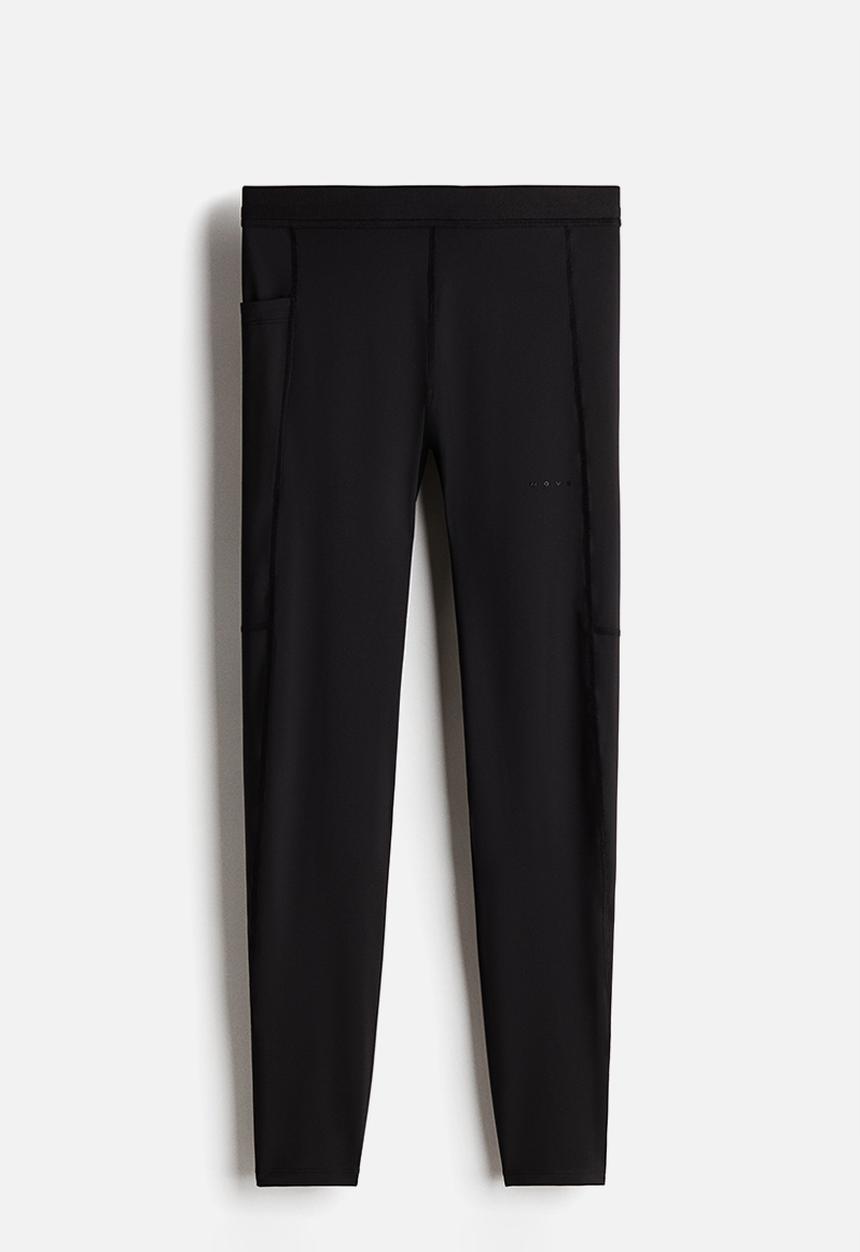 H&M - Pocket-detail running tights with drymove™ - black