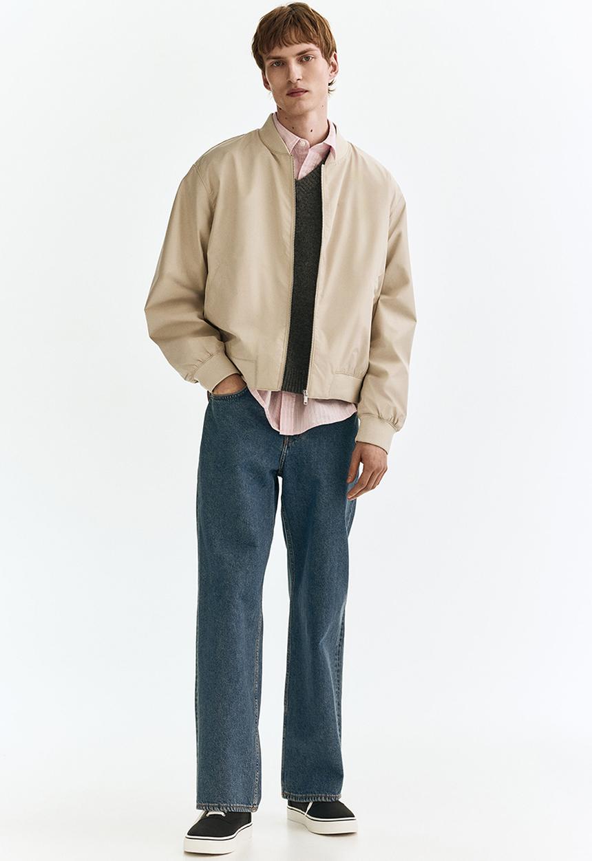 H&M - Lightweight bomber jacket - light beige