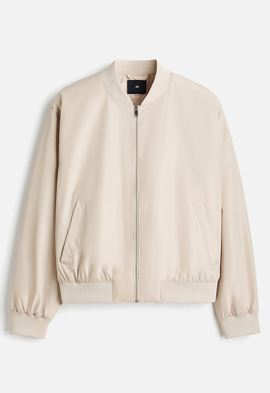 H&M - Lightweight bomber jacket - light beige