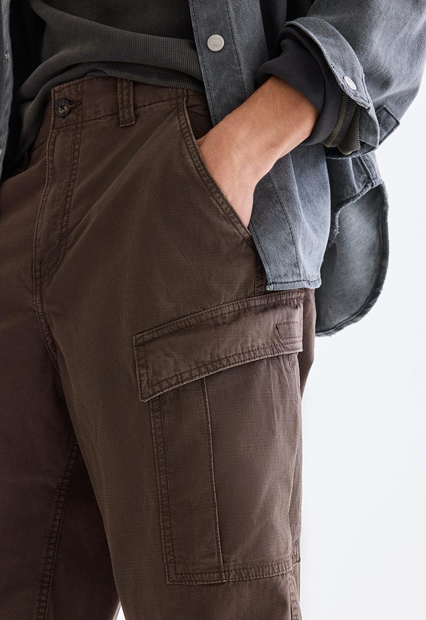 H&M - Loose fit cotton cargo shorts - brown