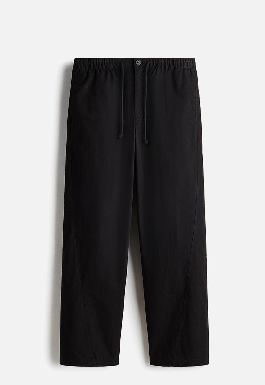 H&M - Relaxed fit twisted trousers - black